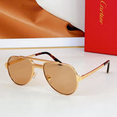 SANTOS AVIATOR FRAME SUNGLASSES CT0639S IN METAL