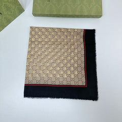 GUCCI 25S SCARF 140 IN CASHMERE 740368