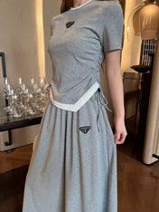 PRADA 26S TOP AND SKIRT SET STYLE 833