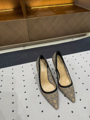 HIGH HEELS PUMP IN BLACK LAMB SUEDE 10 CM