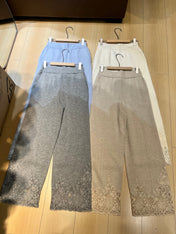 LP 26S EMBROIDERED CASHMERE PANTS 628