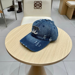 BASEBALL HAT WITH LOGO IN JEAN 674124