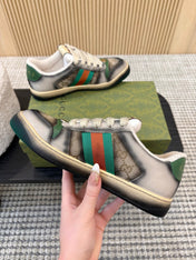 GUCCI 26S SNEAKERS IN GREY GRADIENT CANVAS