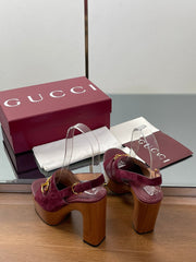 HIGH HEEL SANDALS 13 CM IN DARK RED CALFSKIN MIX SUEDE GOLD HARDWARE