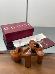 HIGH HEEL SANDALS 13 CM IN BROWN CALFSKIN MIX SUEDE GOLD HARDWARE