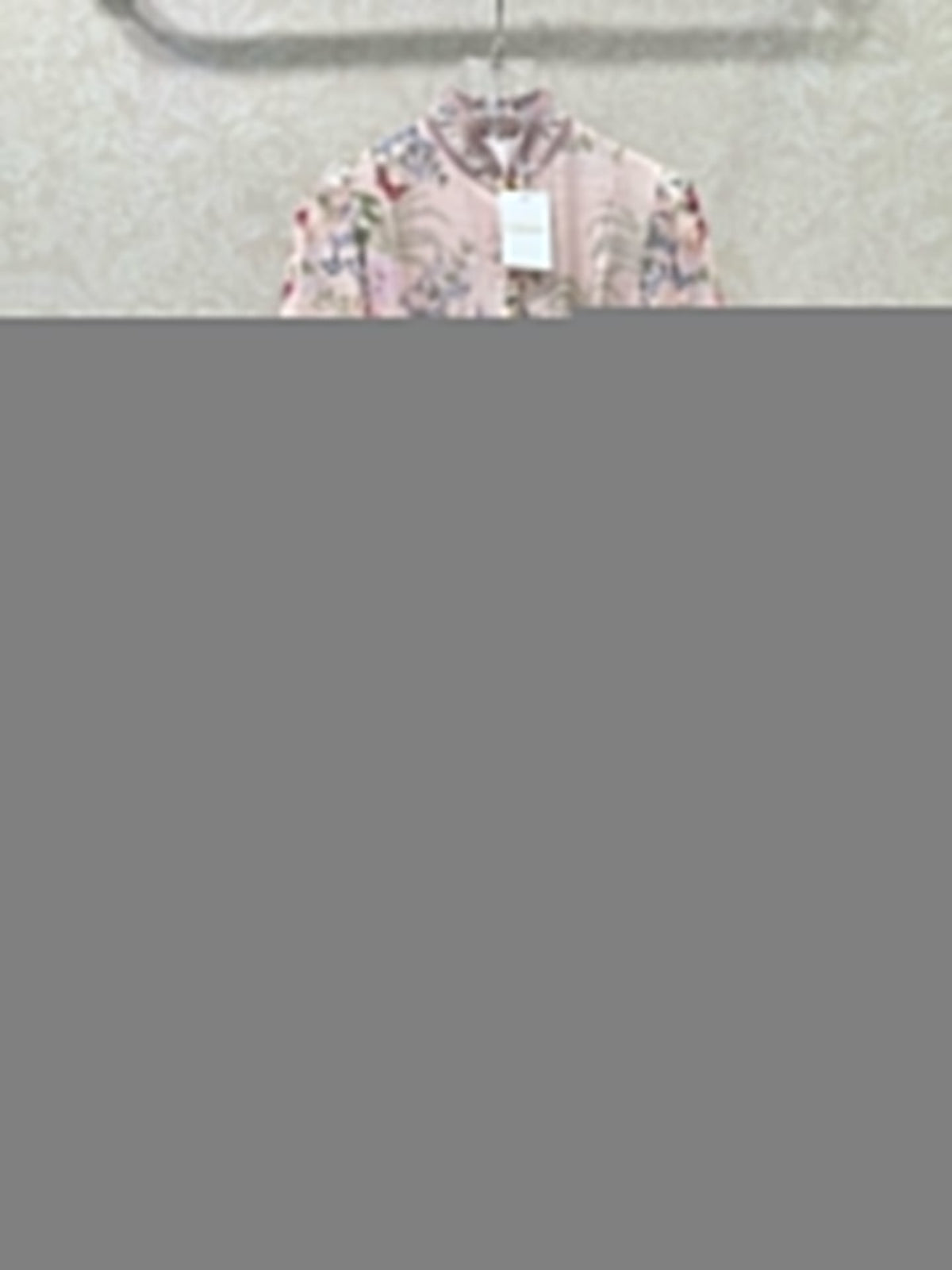 ZIMMER FLORAL DRESS WITH STAND COLLAR AND BELT 269180