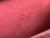 DIONYSUS MEDIUM SHOULDER BAG 22 IN ROSSO ANCORA RED GG GLOSSY LAMBSKIN