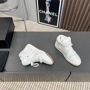 HIGH-TOP SNEAKERS IN WHITE CALFSKIN