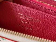 ZIPPY WALLET 19 IN WHITE MIX COLORFUL CALFSKIN